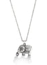 Silver Plated Elephant Chain Necklace