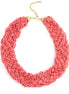 Coral And Gold Bead Necklace