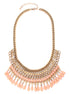 GOLD-CORAL ETHNIC CLEOPATRA NECKLACE  #FW1404838 (SHOWROOM)