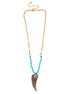Gold-Tone Turquoise Necklace
