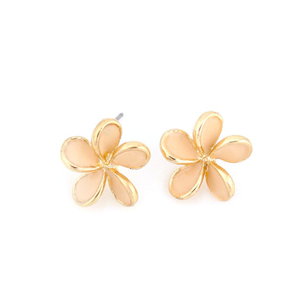 PINK ILANA FLOWER DROPLET EARRINGS  #SQ018059GP (AE14)