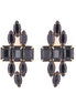 BLACK STATEMENTE EARRINGS  #SQA196E413 (GH2)