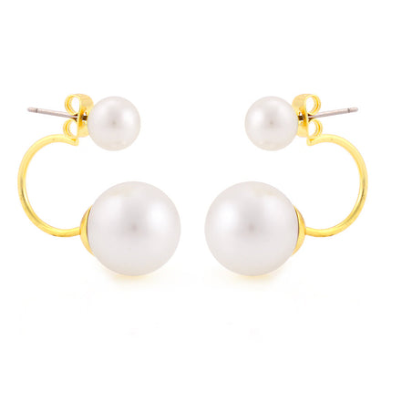 Gold-Tone Metal Stud Earrings