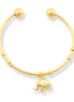 Gold-Tone Elephant Charm Bracelets