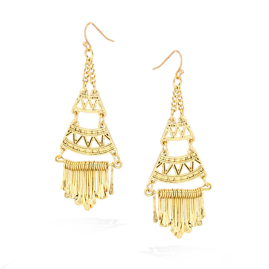Gold-Tone Chandelier Earrings