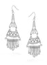 Silver-Tone Chandelier Earrings