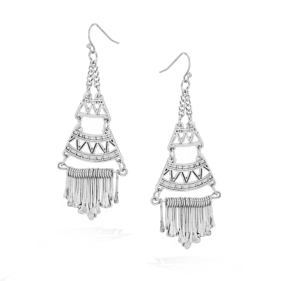 Silver-Tone Chandelier Earrings