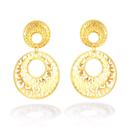 Gold-Tone Filigree Earrings