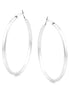 Silver-Tone Hoop Earrings