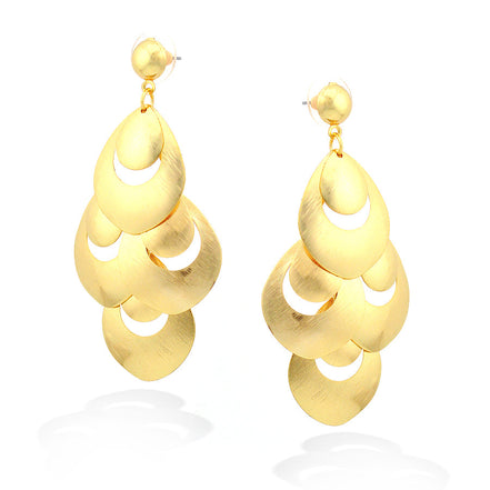 Gold-Tone Tear Drop Earrings