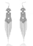 Silver-Tone Tassel Earrings