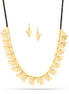 Gold-Tone Metal Triangke Necklace