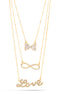 Gold-Tone Metal 3 Layered Necklace