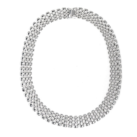  Silver Clip On Necklace