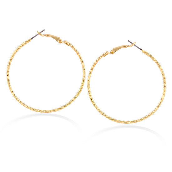 Gold-Tone Metal Earrings