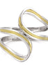 Silver-Gold-Tone Metal Hinged Bracelets