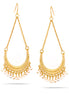 Gold-Tone Metal  Pearl Beads Teardrop Earrings