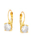Tazza-Gold-Tone Metal Crystal Earrings