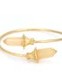 Gold-Tone Metal Crystal Cuff