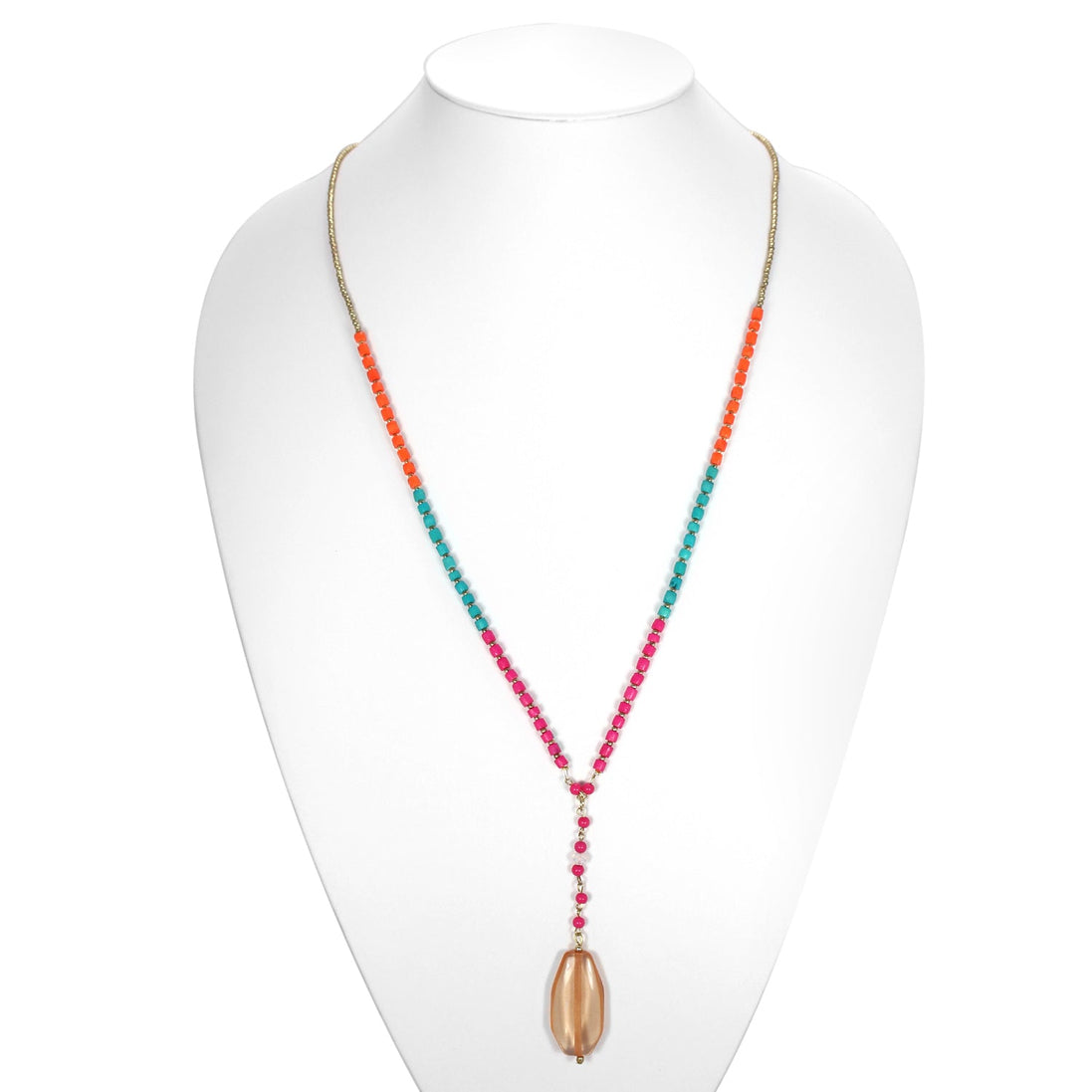 Gold Multilayered Brads Adjustable Lobster Closure Necklaces