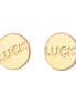 Gold-Tone Emetal Luck Stud Earrings