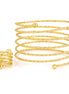 Gold-Tone Metal Bangle And Rings Set