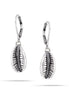 Silver-Tone Metal Drop Earrings