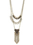 Gold-Tone Metal Adjustable Lobster Claw Closures Layered Tassel Necklaces