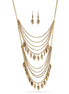 Gold-Tone Metal Necklaces And Adjustable Lobster Claw Closures Necklaces