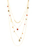 Gold-Tone Metal Adjustable  Lobster Claw Closure Layered Necklaces