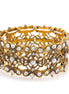 Gold-Tone Metal Pearl And Crystal Stretch Bracelets