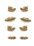 Gold-Tone Metal Set Of 4 Stud Earrings