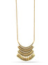 Gold-Tone Metal Coins Charms Adjustable Lobster Claw Closure Necklace 