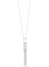 Rhodium-Tone Metal Mother Of Pearl Adjustable Lobster Claw Closure Tassel Necklace 