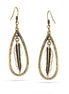 Gold-Tone Metal Teardrop Earrings
