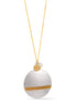 Silver-Gold-Tone Metal Pendant Adjustable Lobster Claw Closure Necklace 