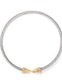 Silver-Gold-Tone Metal Crystal Bracelets