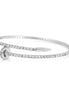 Rhodium-Tone Metal Crystal Stretch Bracelets