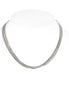Off White And Gold-Tone Metal Chain Adjustable Lobster Claw Closure Layered Short Necklace