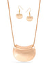 ROSE GOLD NECKLACE AND EARRINGS SET #SWR-CP5574RG (LE3)