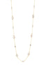 Gold-Tone Metal Crystal Lobster Claw Closure Necklaces