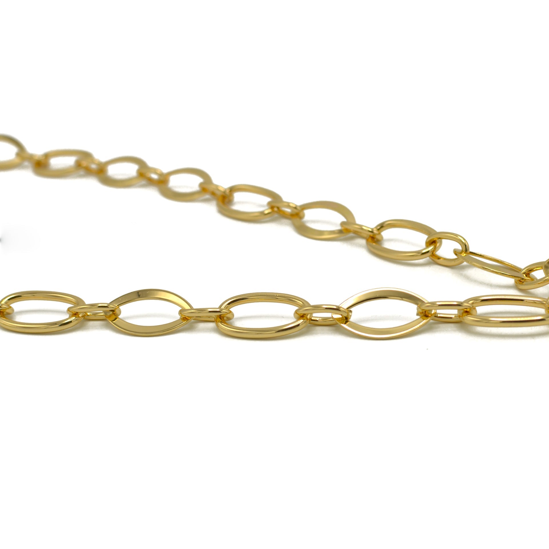 Gold Link Chains With Tassel Necklace #SQ554-N8609EE-G (CC2)