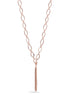 Rose Gold Link Tassel Long Necklace