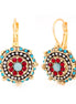 Gold-Tone Metal Crystal Earrings