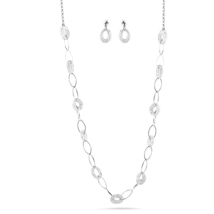 Silver Crystal Wire Mesh Net Tube Collection Necklace Inside Crystal Wire Mesh Adjustable Lobster Claw Closure Necklace For Women