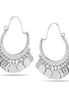 Silver-Tone Metal Drop Earrings