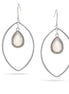 Silver Mother Of Pearl Teardrop Earrings