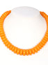 Orange Beads Adjustable Length Necklace