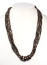 Brown Beads Multi Layered Gold Lobster Claw Closure Necklaces