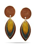 Brown Patina Post Earrings